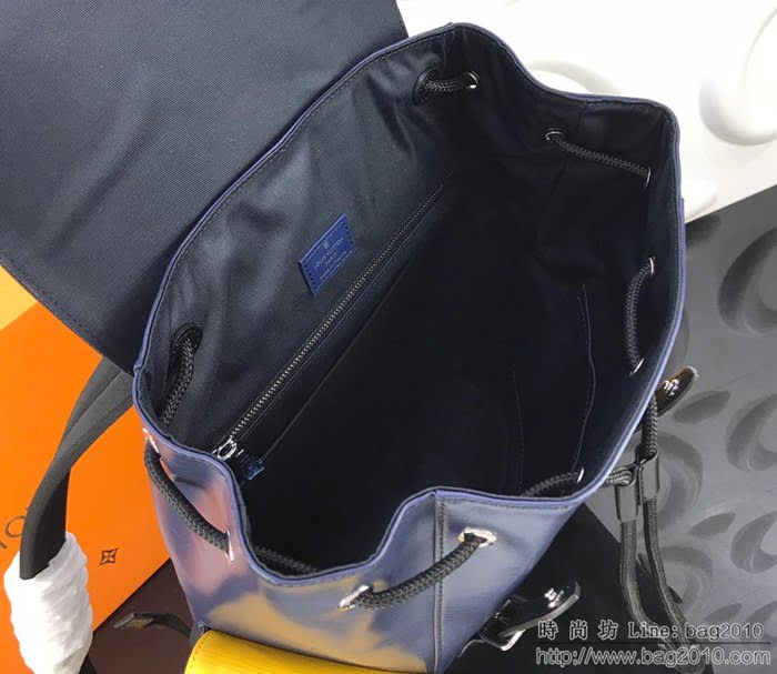 路易威登LV女包 頂級原單 M51458黃 Epi貼飾版 Christopher雙肩包 可調節肩帶 頂部手柄方便肩背與手提  ydh2706